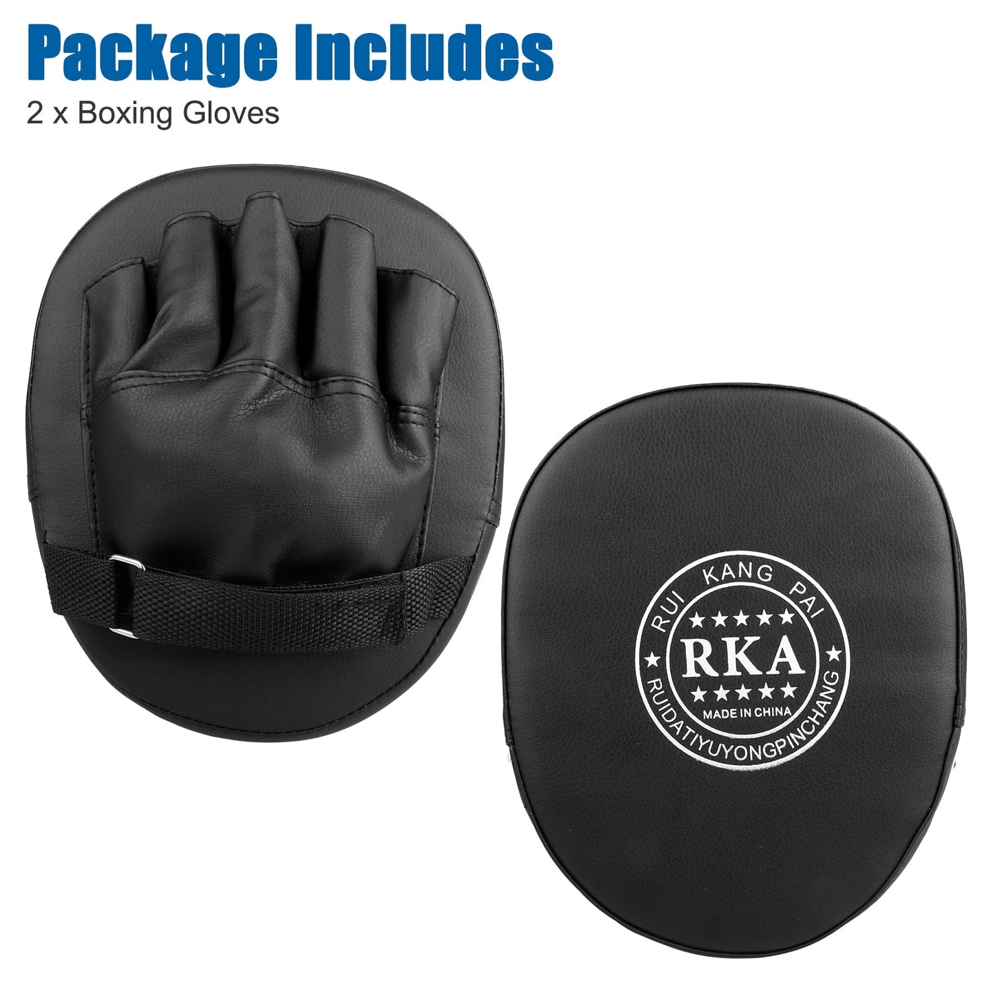 Elevate Your Training with 2Pcs Premium Boxing Mitts - Durable PU Leather Hand Pads for MMA, Kickboxing, and Sparring