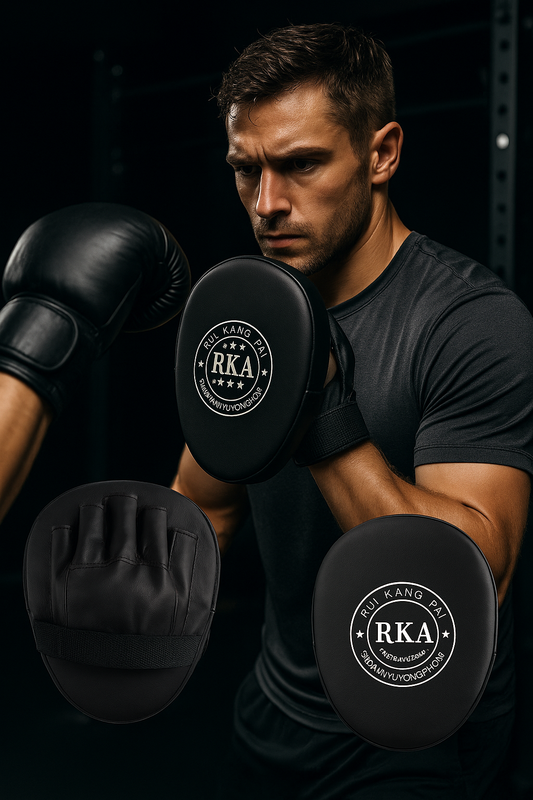 Elevate Your Training with 2Pcs Premium Boxing Mitts - Durable PU Leather Hand Pads for MMA, Kickboxing, and Sparring