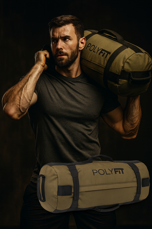 Classic Sandbag - Heavy Duty Workout Sandbag for Fitness with 8 Gripping Handles for Sand Bag Weight Training - Multiple Colors & Sizes