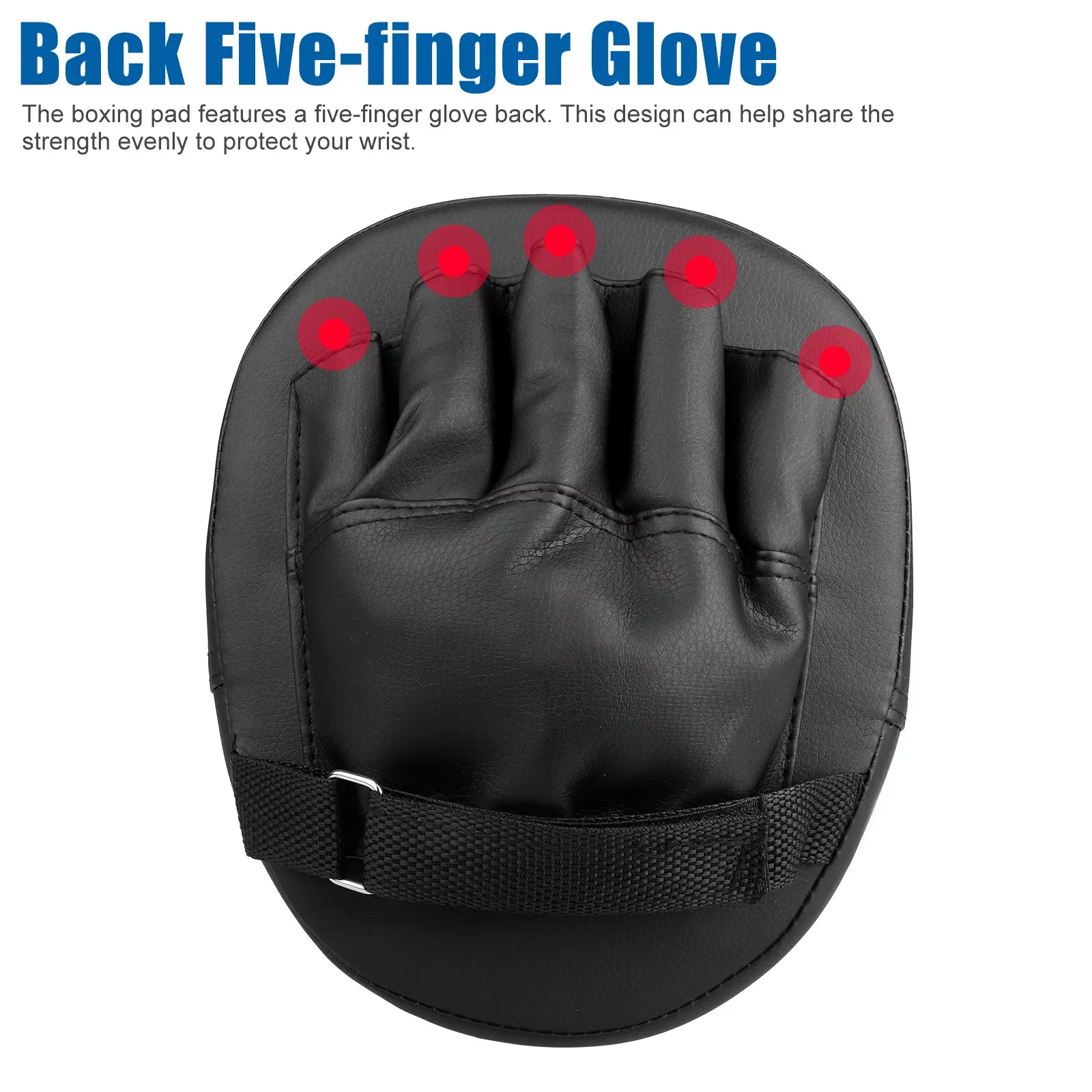 Elevate Your Training with 2Pcs Premium Boxing Mitts - Durable PU Leather Hand Pads for MMA, Kickboxing, and Sparring